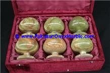 Green Onyx Wine Glasses Set-17