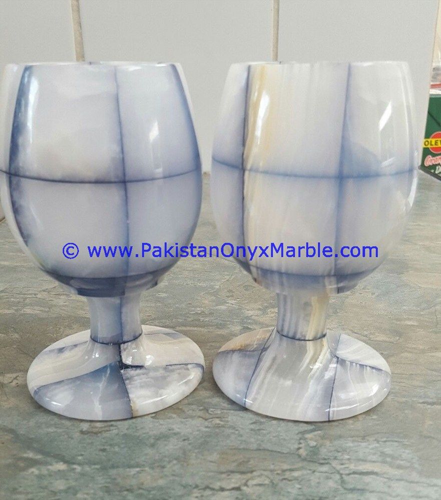 Colored Onyx Wine Sherry glasses Set-12