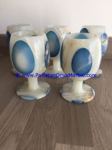 patch work colored Onyx Shot Glasses Set-01
