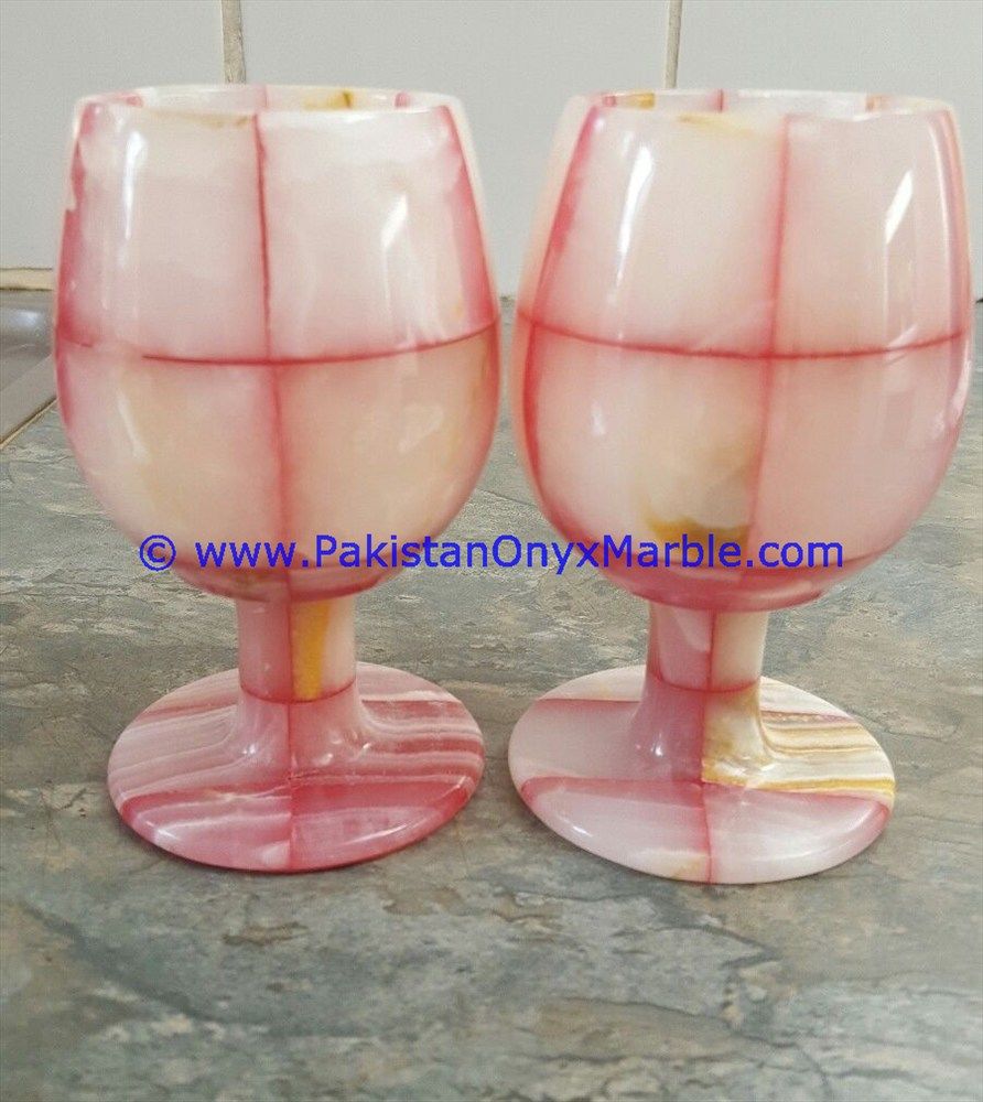 patch work colored Onyx Shot Glasses Set-07