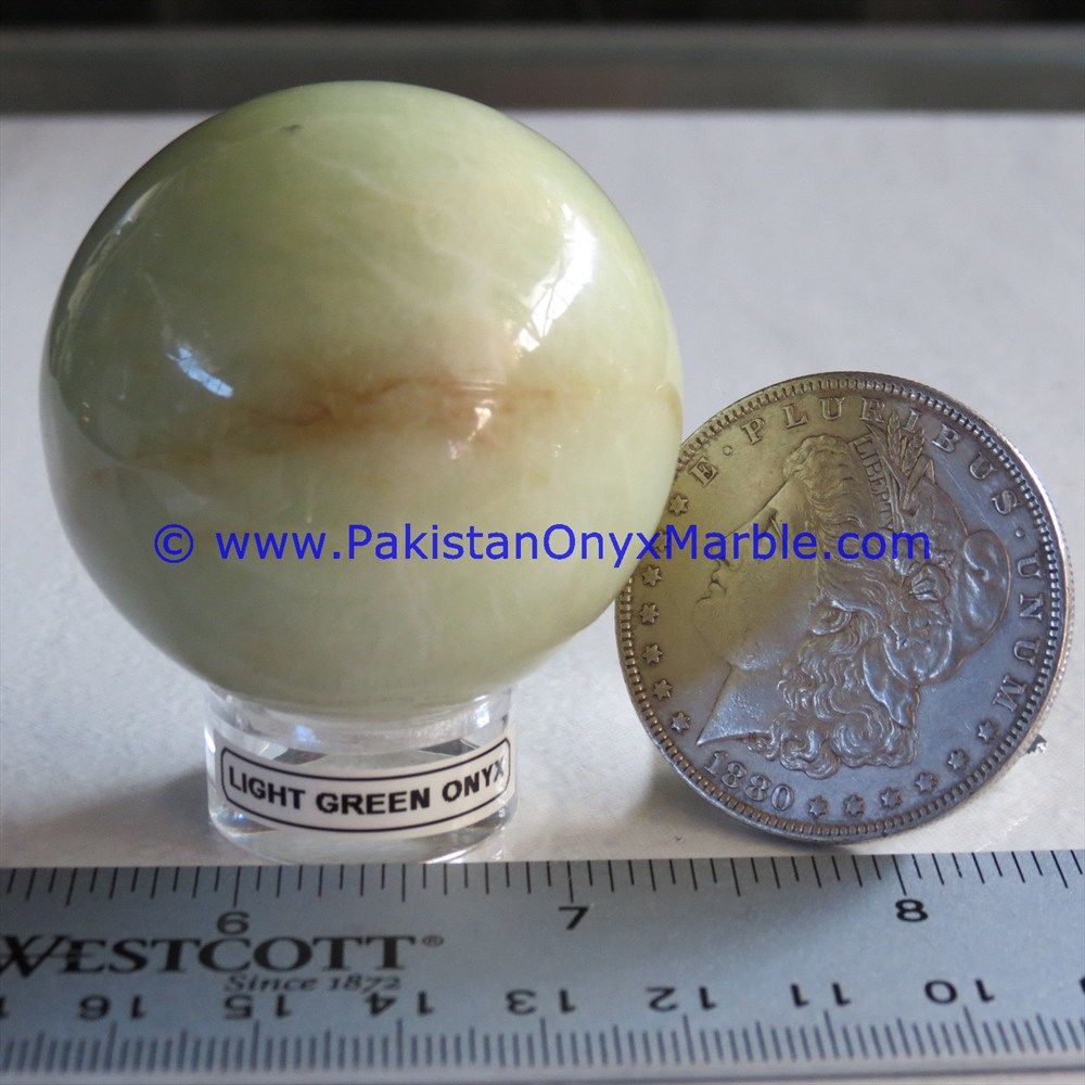 Light Green Onyx Sphere round Ball-21