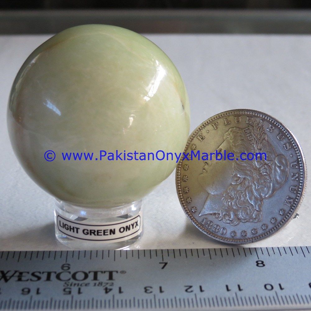 Light Green Onyx Sphere round Ball-23