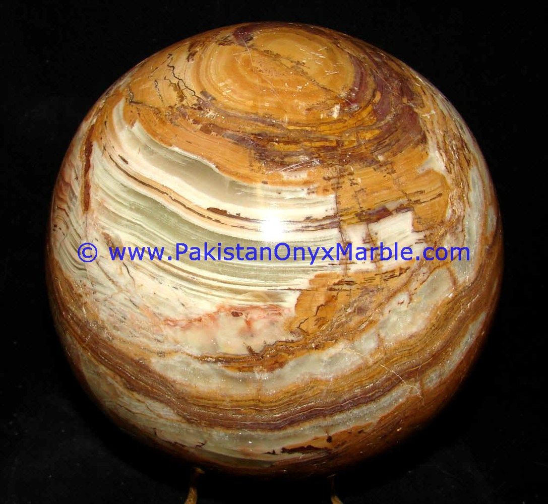 Multi brown Onyx Sphere round Ball-07