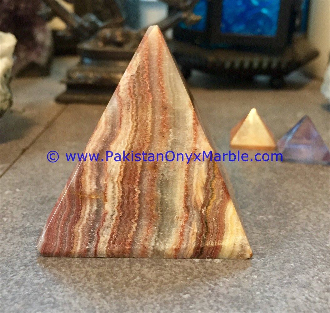Multi Brown Onyx Pyramids-12