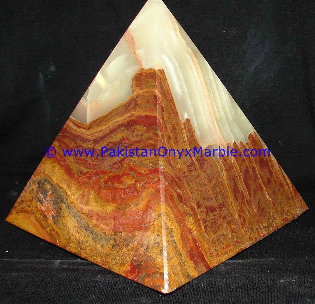 Multi Brown Onyx Pyramids-24