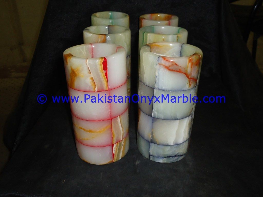 Colored Patchwork Tukri Onyx Jars Trinket Container-02