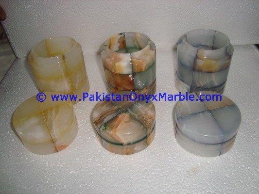 Colored Patchwork Tukri Onyx Jars Trinket Container-07
