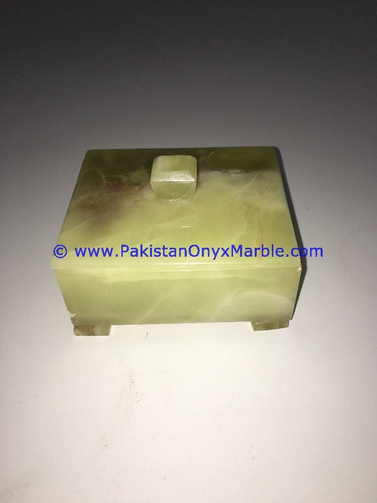 Onyx Square cube Boxes canister Trinket-08