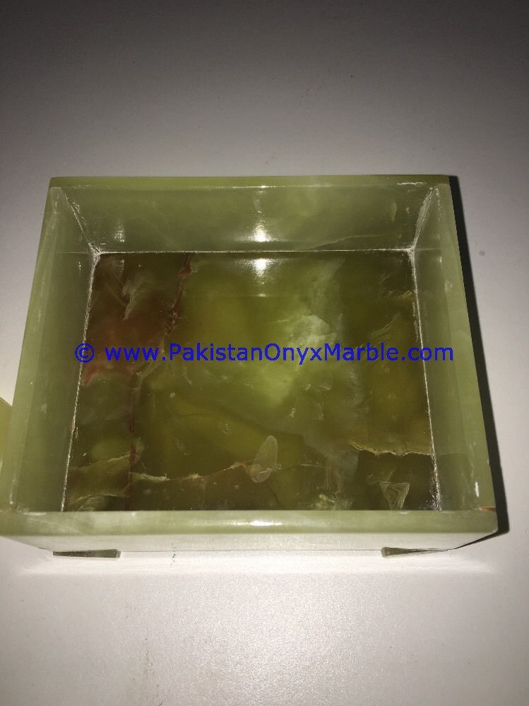 Onyx Square cube Boxes canister Trinket-11