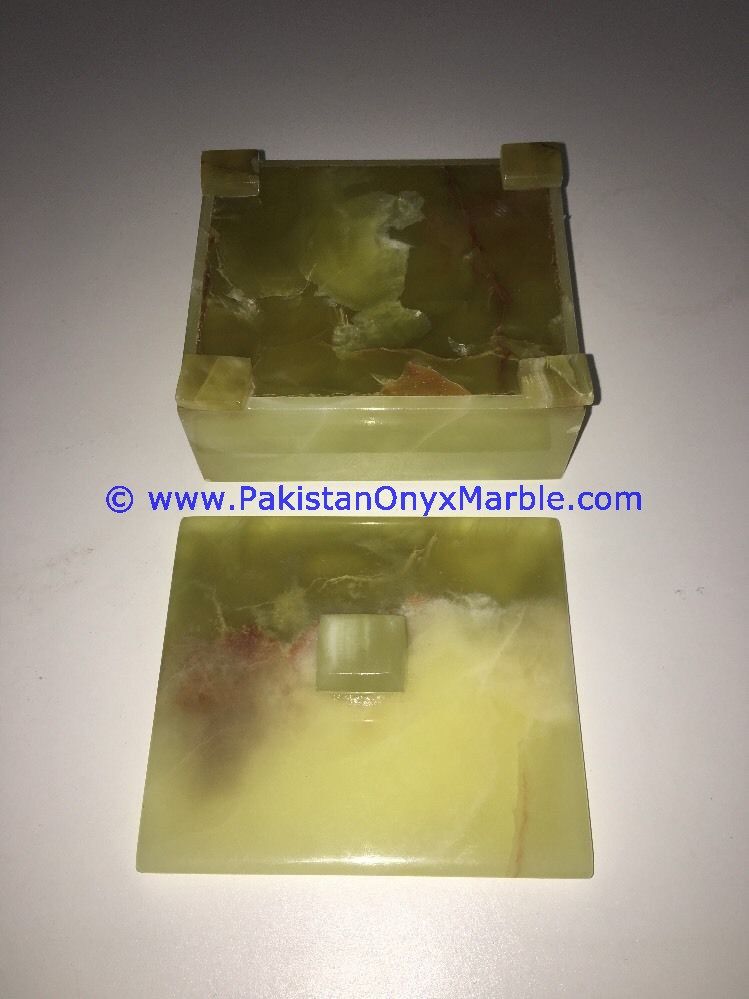 Onyx Square cube Boxes canister Trinket-13