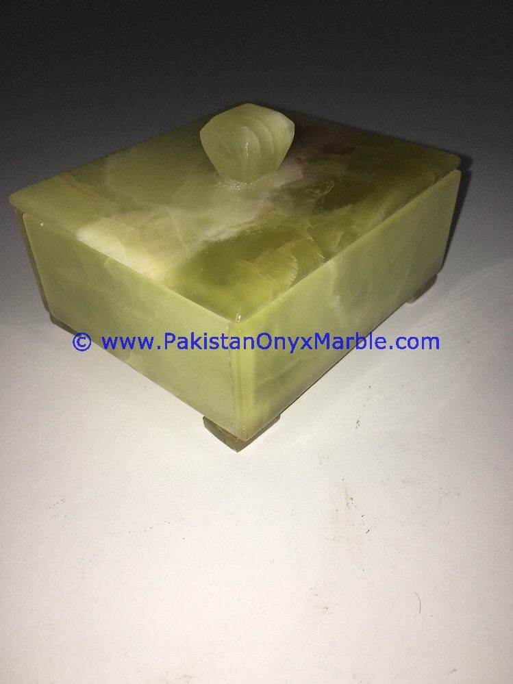 Onyx Square cube Boxes canister Trinket-14
