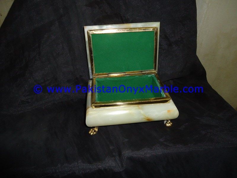 Light Green Onyx Rectangle Jewelry Box Trinket-01