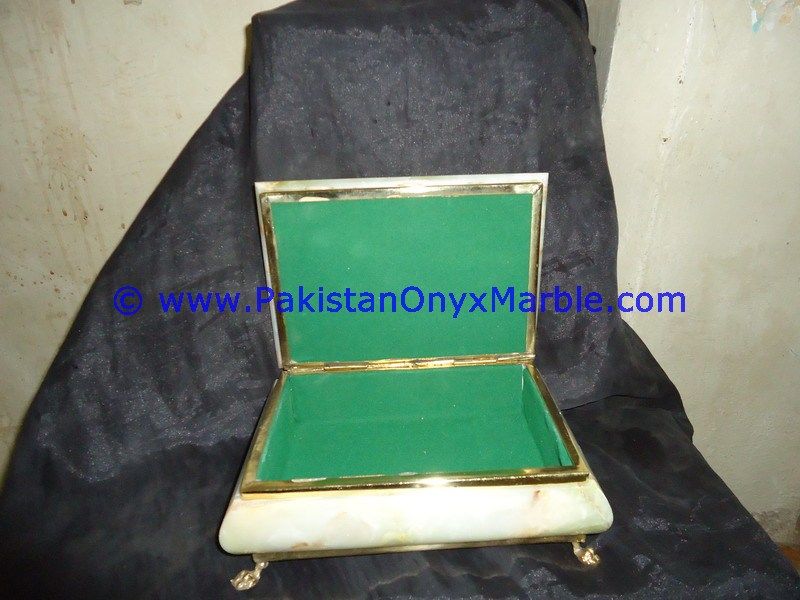 Light Green Onyx Rectangle Jewelry Box Trinket-03