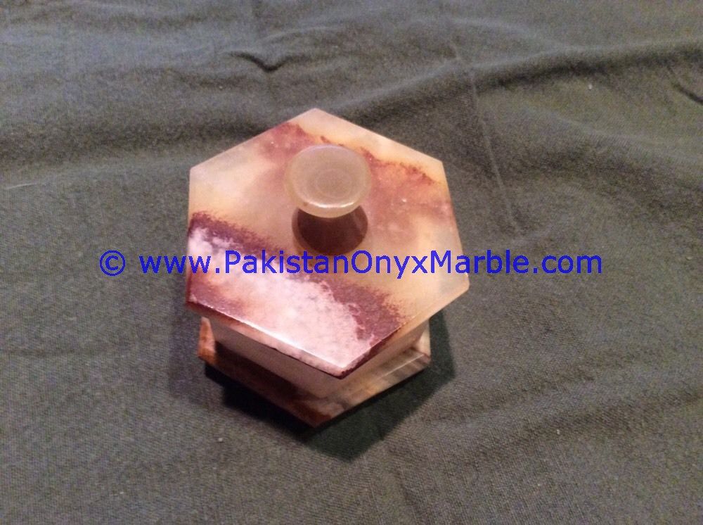 Multi Brown Onyx round Jewelry Box Trinket-03