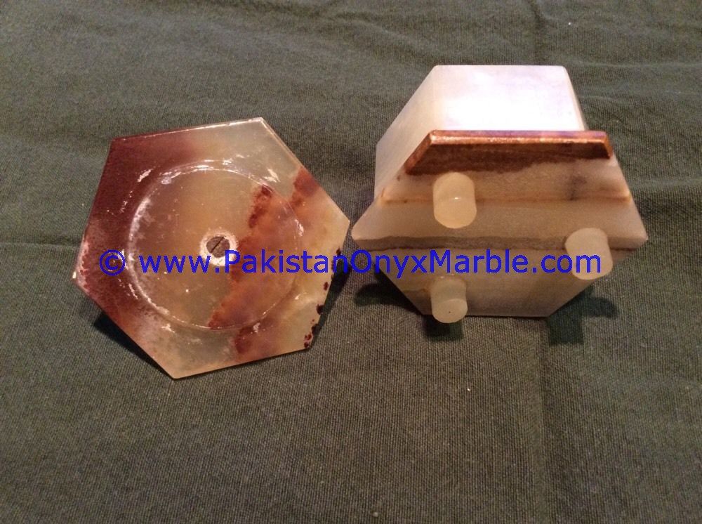 Multi Brown Onyx round Jewelry Box Trinket-04