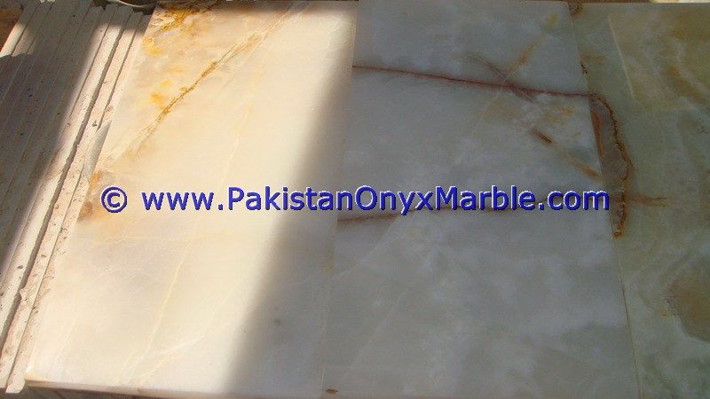 white Onyx Tiles floor walls cladding tiles-14