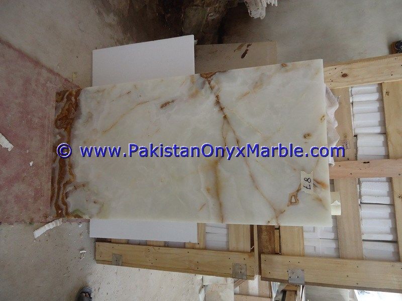 white Onyx Tiles floor walls cladding tiles-24