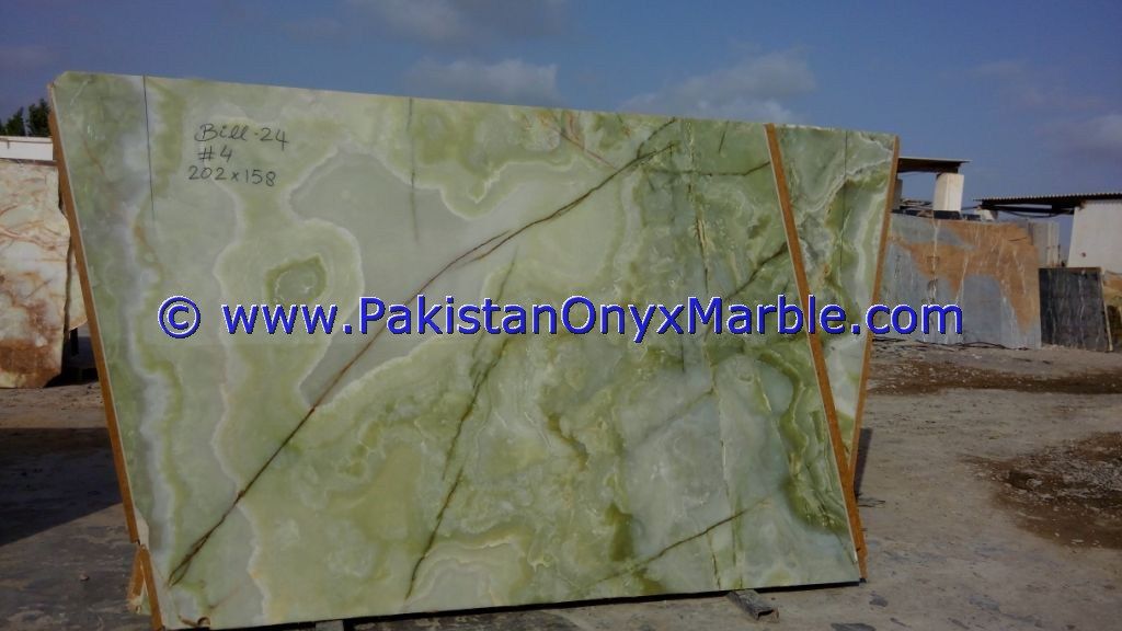 Afghan Green Jade Onyx Slabs-13