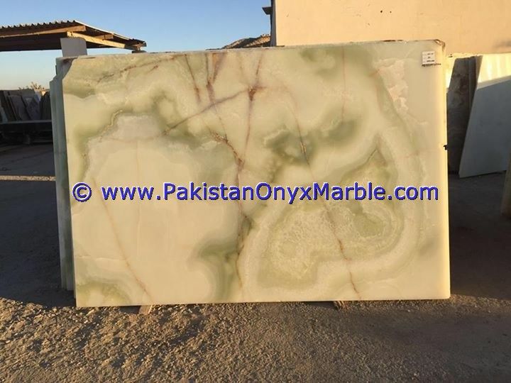 Afghan Green Jade Onyx Slabs-24