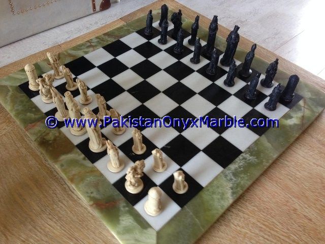 onyx tables modern chess table coffee natural stone chess figures-14