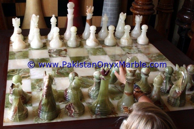 onyx tables modern chess table coffee natural stone chess figures-17
