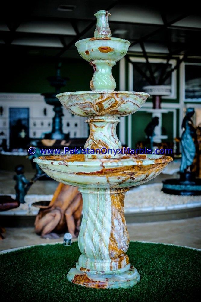 Green Onyx Carving Fountains-10
