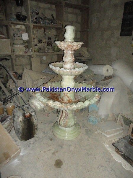 Green Onyx Carving Fountains-11