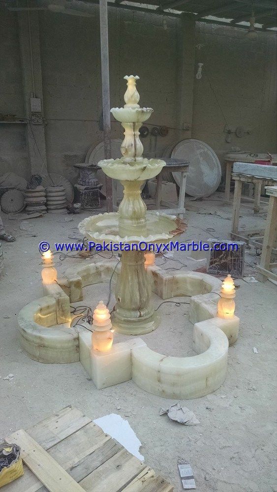 Green Onyx Carving Fountains-22