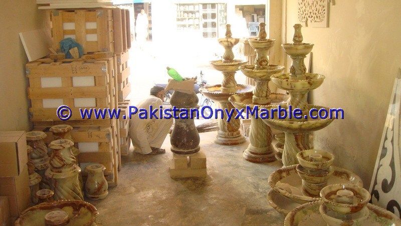 Green Onyx Carving Fountains-32