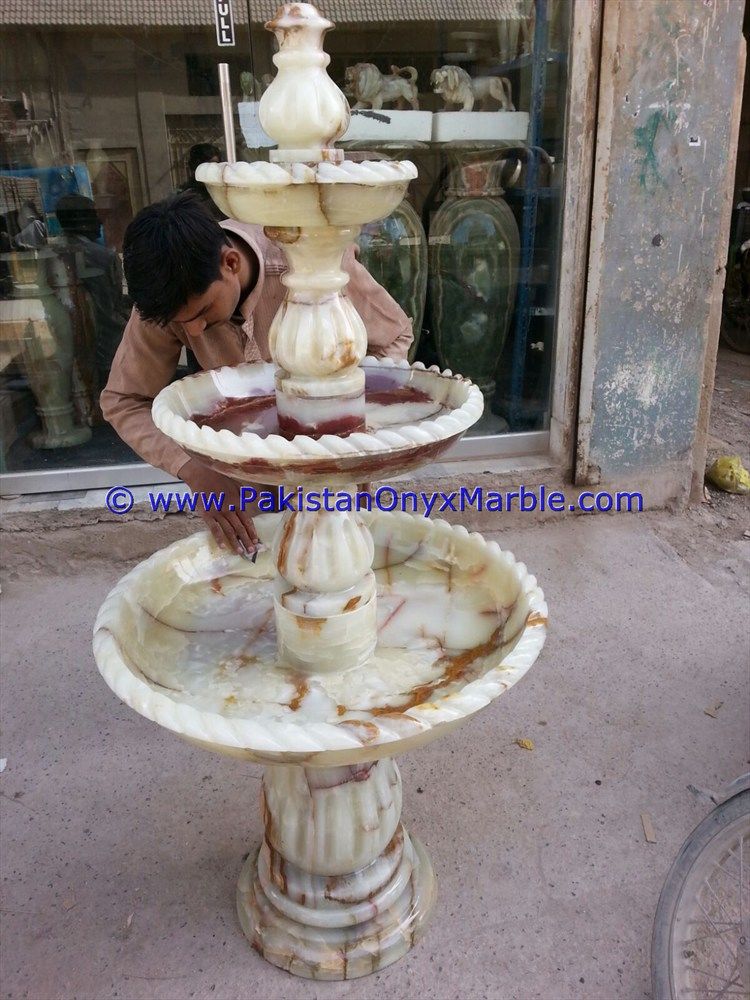 White Onyx Carving Fountains-08