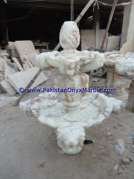 White Onyx Carving Fountains-24