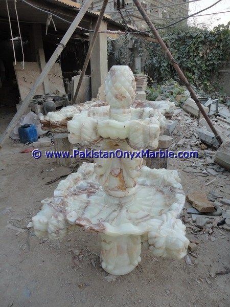 White Onyx Carving Fountains-25
