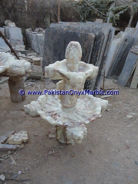 White Onyx Carving Fountains-27