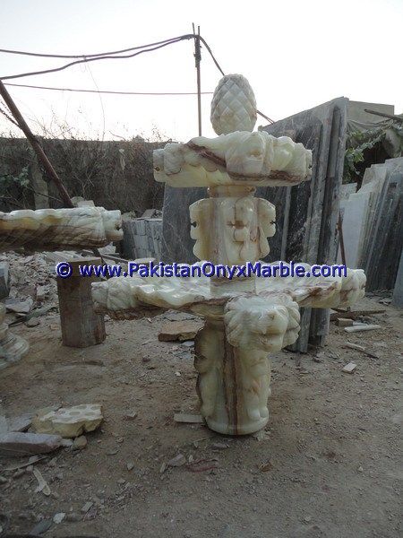 White Onyx Carving Fountains-28