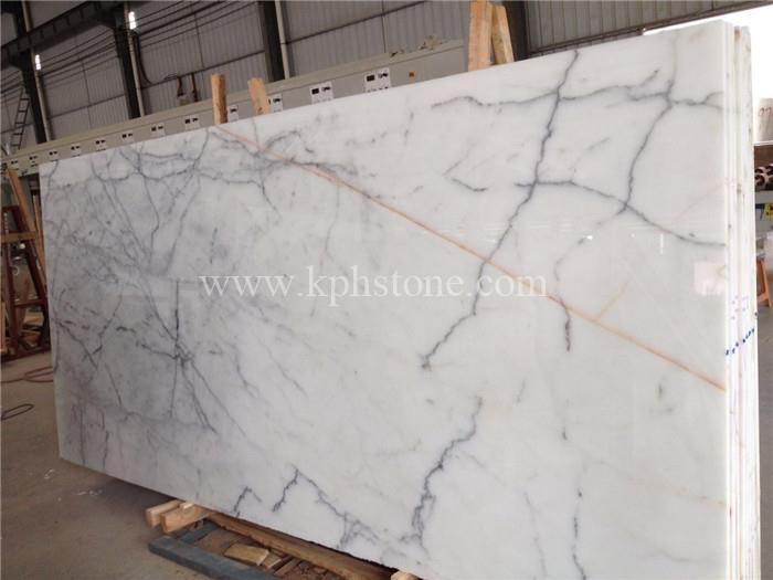calacatta white marble slab for project