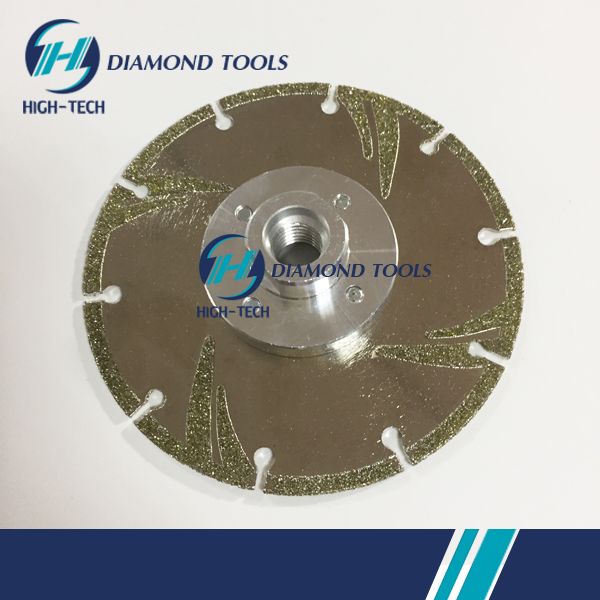 Electroplated Diamond Saw Blade with Double-Slant Protective teeth and flange for marble cutting (3).jpg