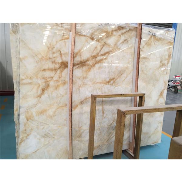 White onyx with gold veins marble slabs (1)