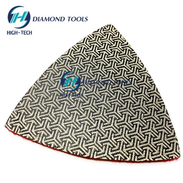 flexible triangle electroplated diamond polishing pad sanding paper.jpg