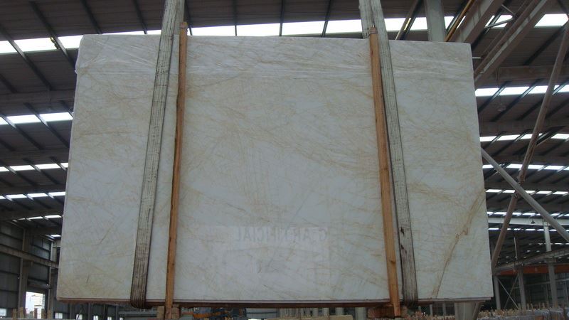White Marble with Gold Vein