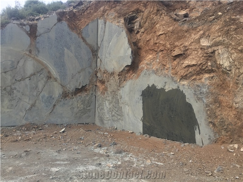 Olive Green Marble Quarry