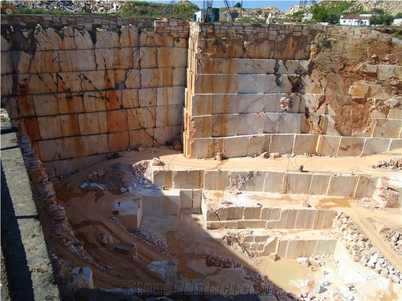 Portuguese Marble Branco Estremoz Quarry