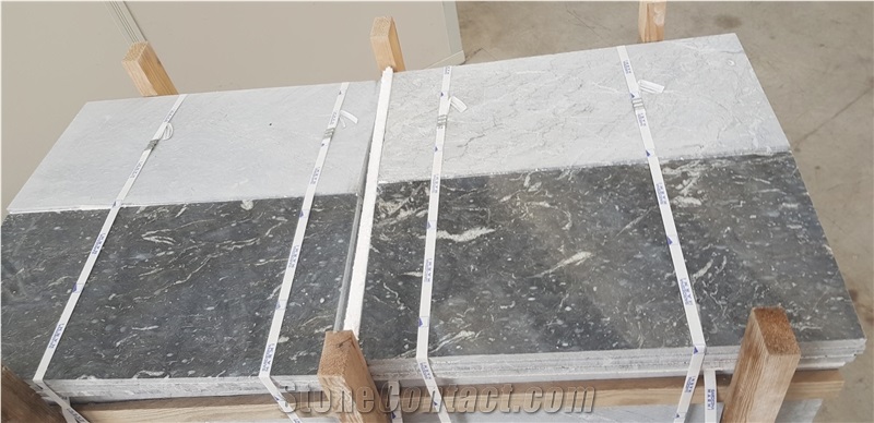 Black Secret Marble(Nero Tamara) and Silver Moon Marble Nuxis quarry