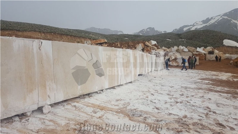 Dark Fossil Beige Marble Alanya Quarry