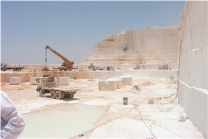 Desert Beige Marble Quarry