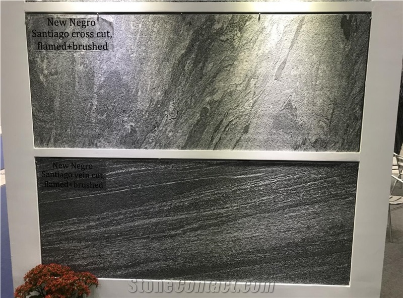 Rain Grey, Grey Landscape Stone, Landscape Grey Granite, Nero Santiago Granite Quarry