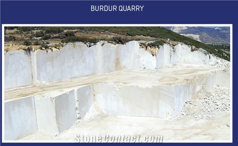 Burdur Marble Quarry - Bianco Corte G.A, Bianco Corte Standart, Bianco Corte Extra
