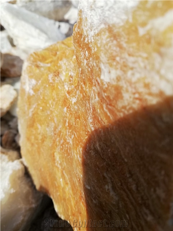 Soft Stone Orange Pyrophylite Quarry