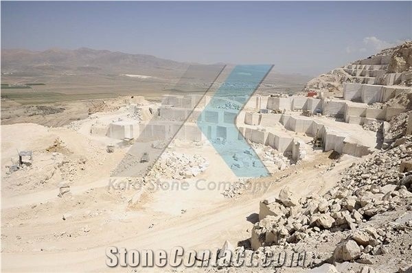 Abbas Abad White Travertine Quarry