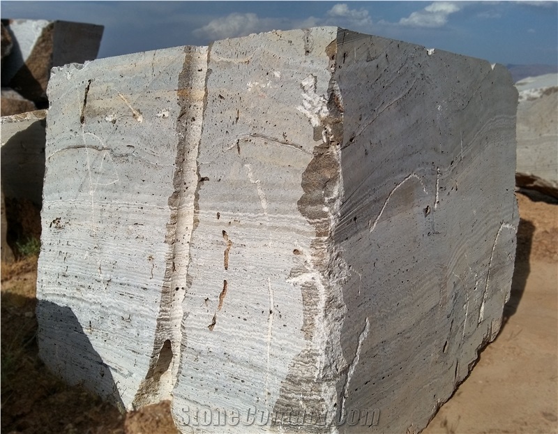 Gazanbar Silver Travertine Quarry