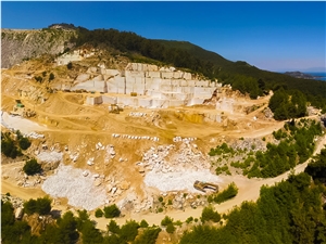 Thassos Fiorito Greco Marble Quarry